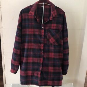 MISSLOOK Flannel Shirt Size Small Long Length
